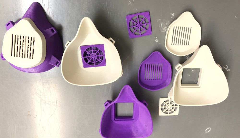 Components for a face mask, 2020
